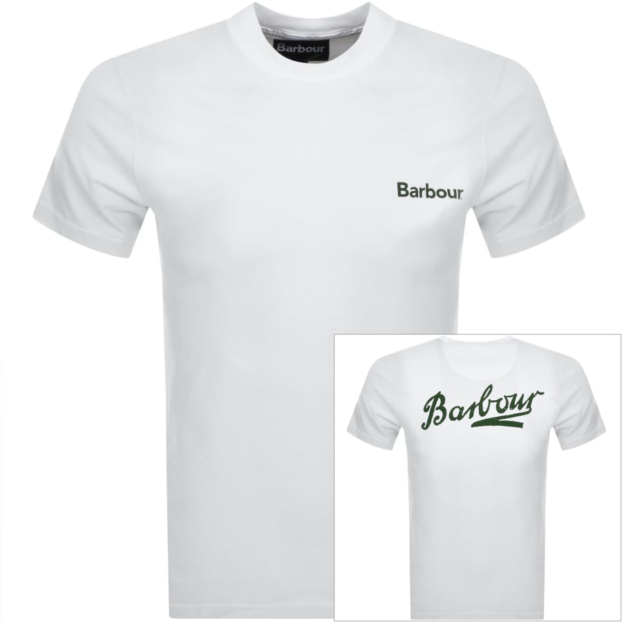 White barbour t shirt best sale
